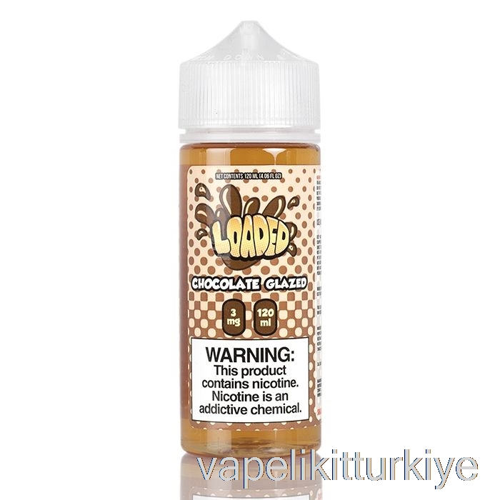 Vape Elektronik Sigara çikolata Sırlı çörek - Yüklü E-sıvı - Acımasız Buharlar - 120ml 0mg